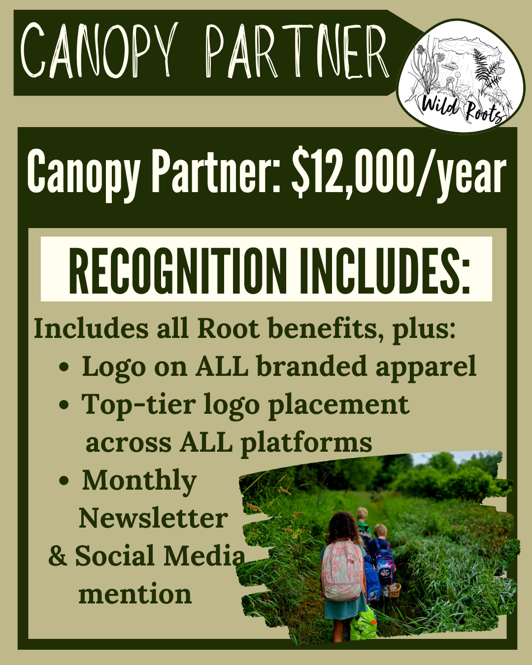 Corporate Sponsorship: Canopy Partner